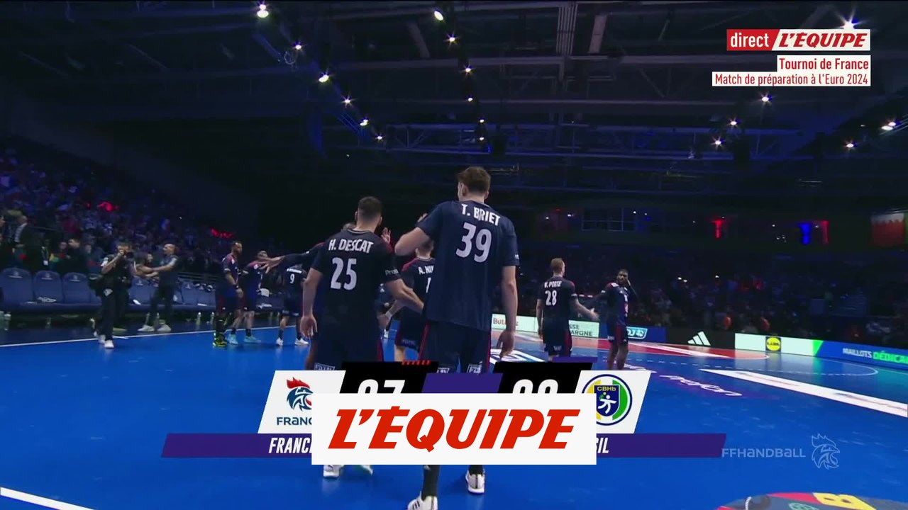 Les Bleus s imposent face au Brésil Hand Tournoi de France H