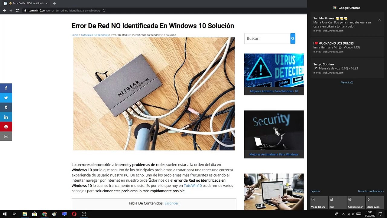 Red No Identificada Sin Acceso A Internet En Windows Y