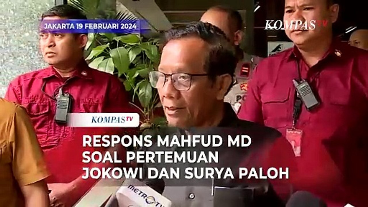 Respons Mahfud Md Soal Pertemuan Jokowi Dan Surya Paloh Video Dailymotion