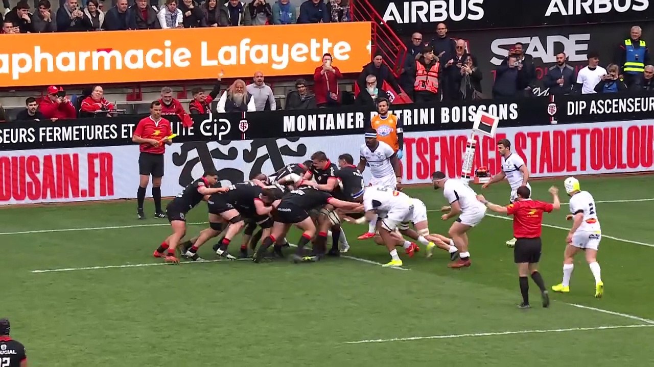 TOP 14 Essai De Joshua BRENNAN ST Stade Toulousain Castres