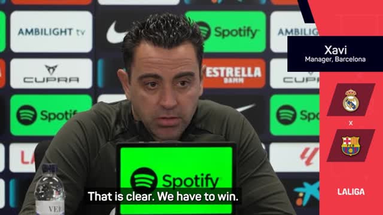 El Clasico Is The Most Important Game Of The Season Xavi Video