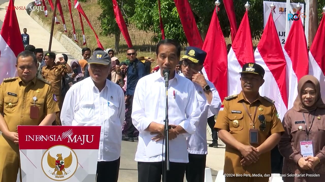 Presiden Jokowi Resmikan Penanganan Lima Ruas Jalan Daerah Di Gorontalo