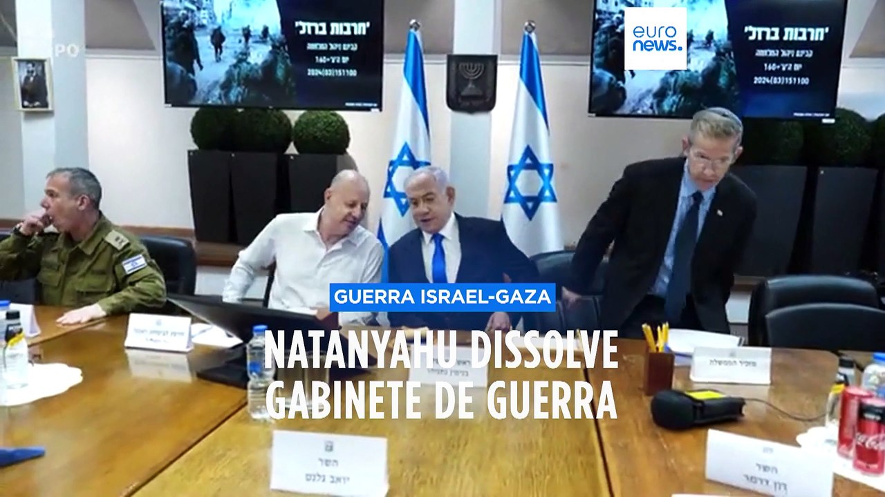 Primeiro Ministro Israelita Dissolve Gabinete De Guerra V Deo Dailymotion