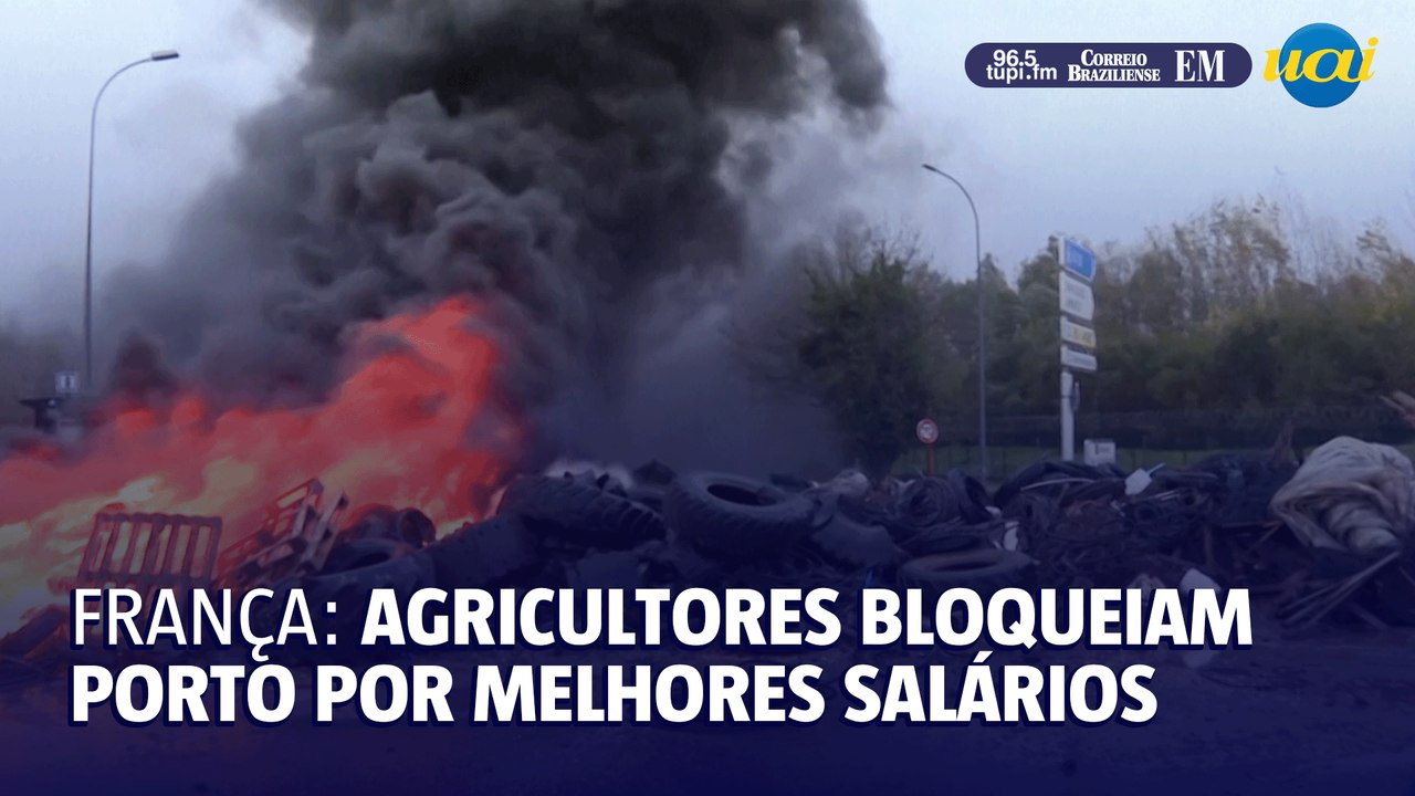 Fran A Agricultores Bloqueiam Porto Por Melhores Sal Rios E Em