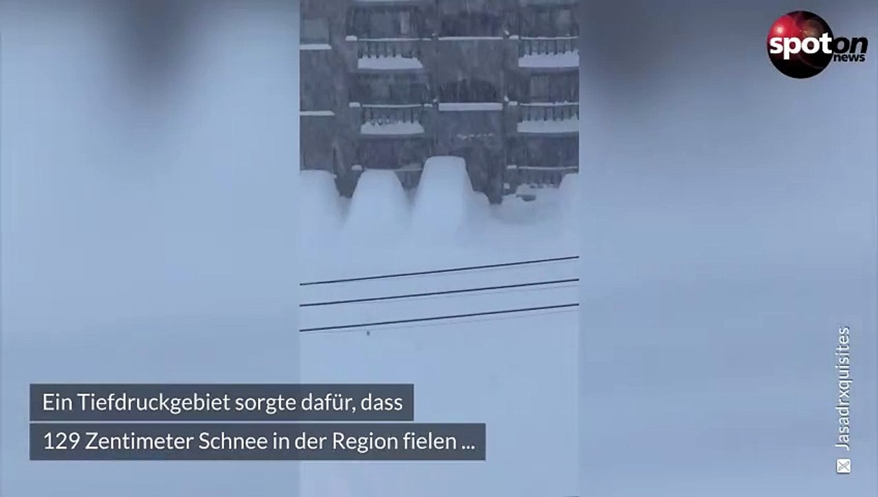 Japan Versinkt Im Schnee Rekordmenge Legt Insel Lahm Video Dailymotion