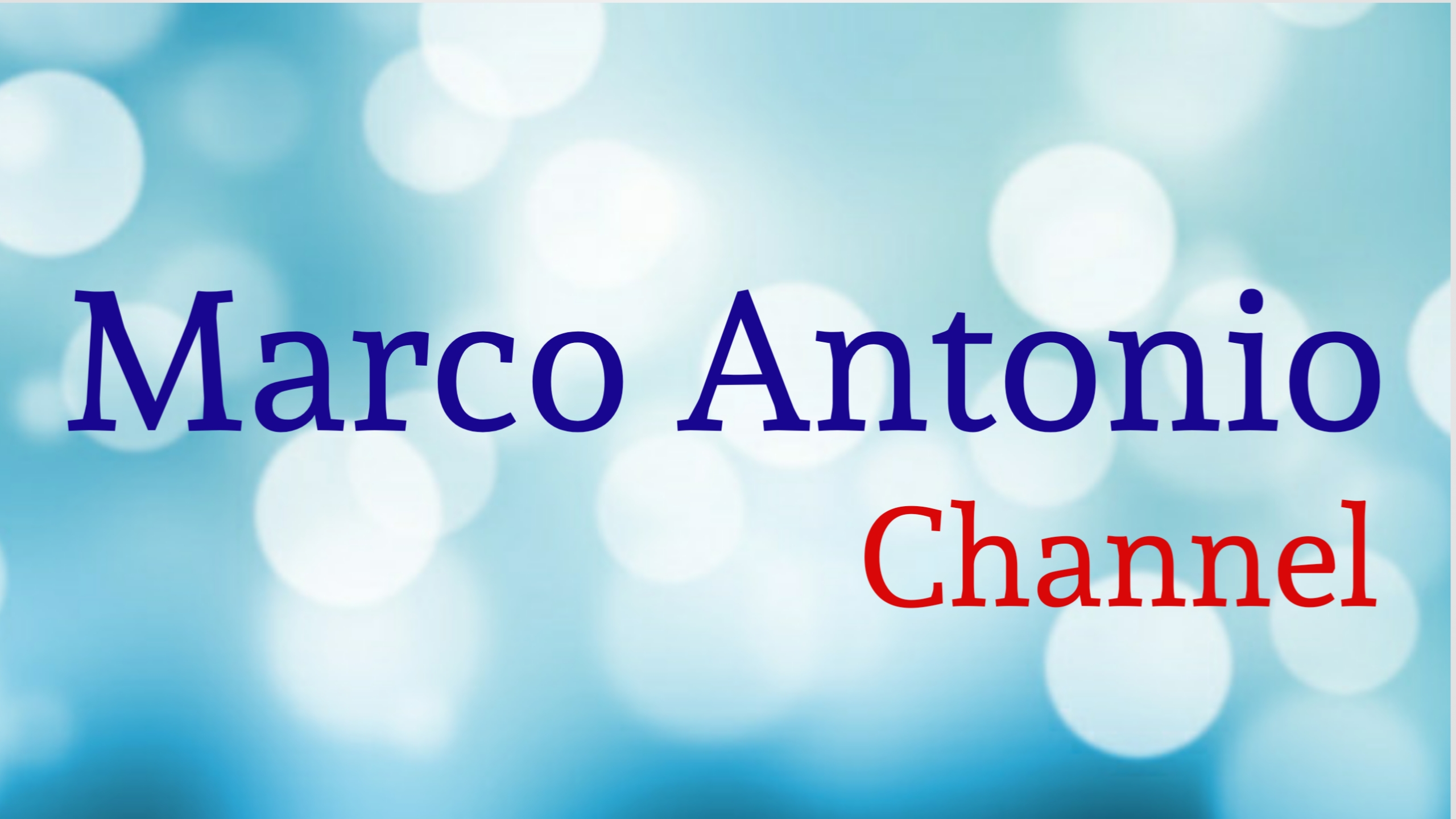 Marco Antonio Channel
