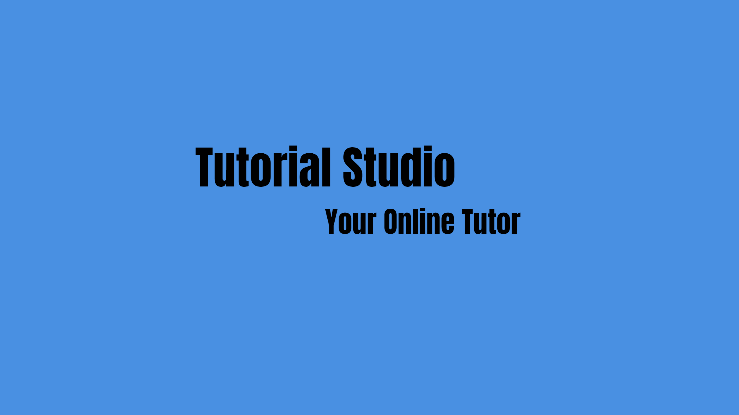 Tutorial Studios