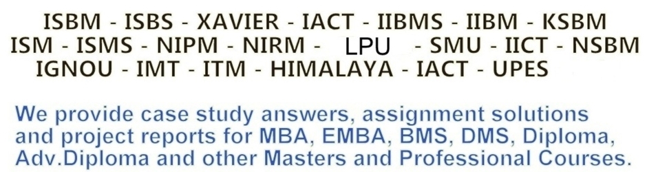 MBA Case Study Solutions