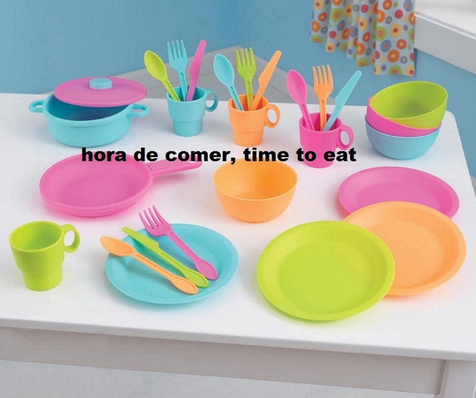 time to eat hora de comer,