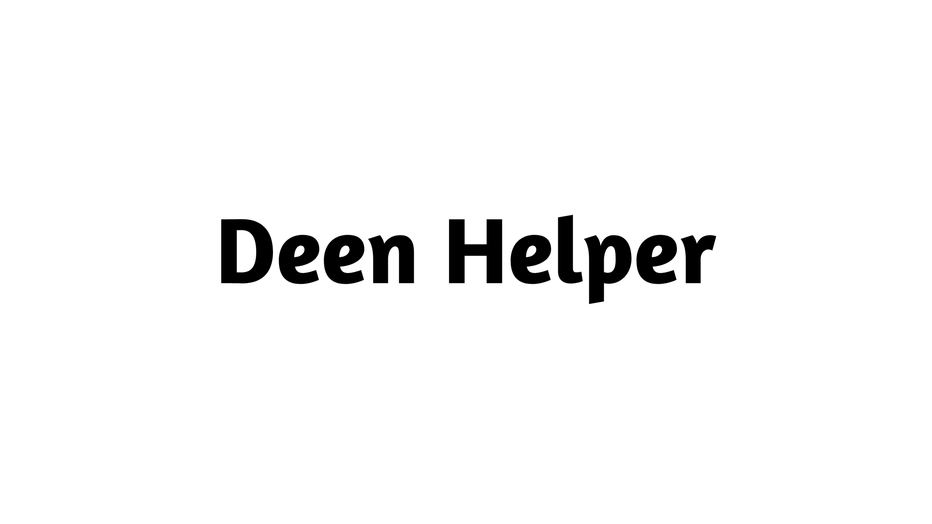 Deen Helper