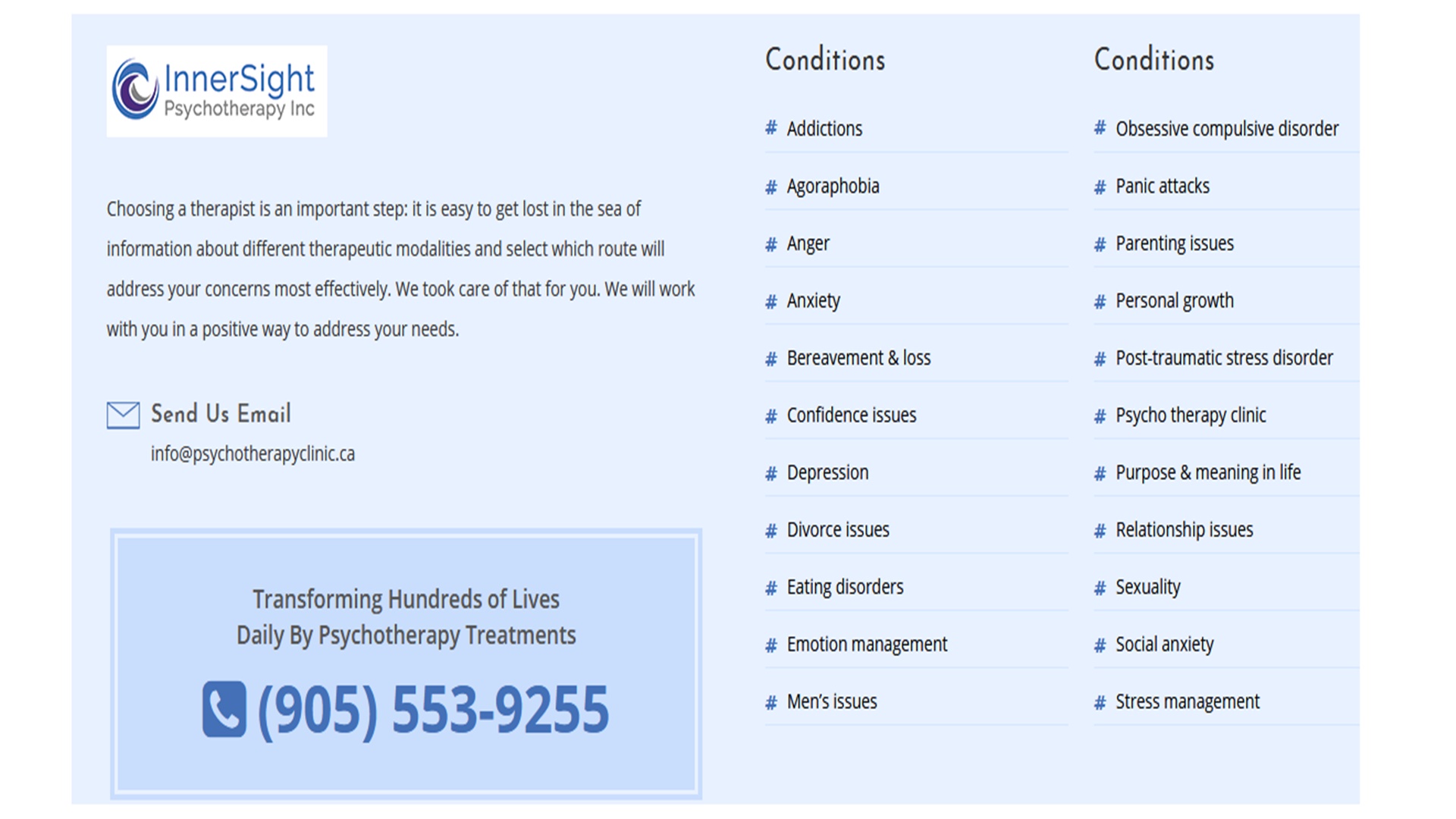 InnerSight Psychotherapy