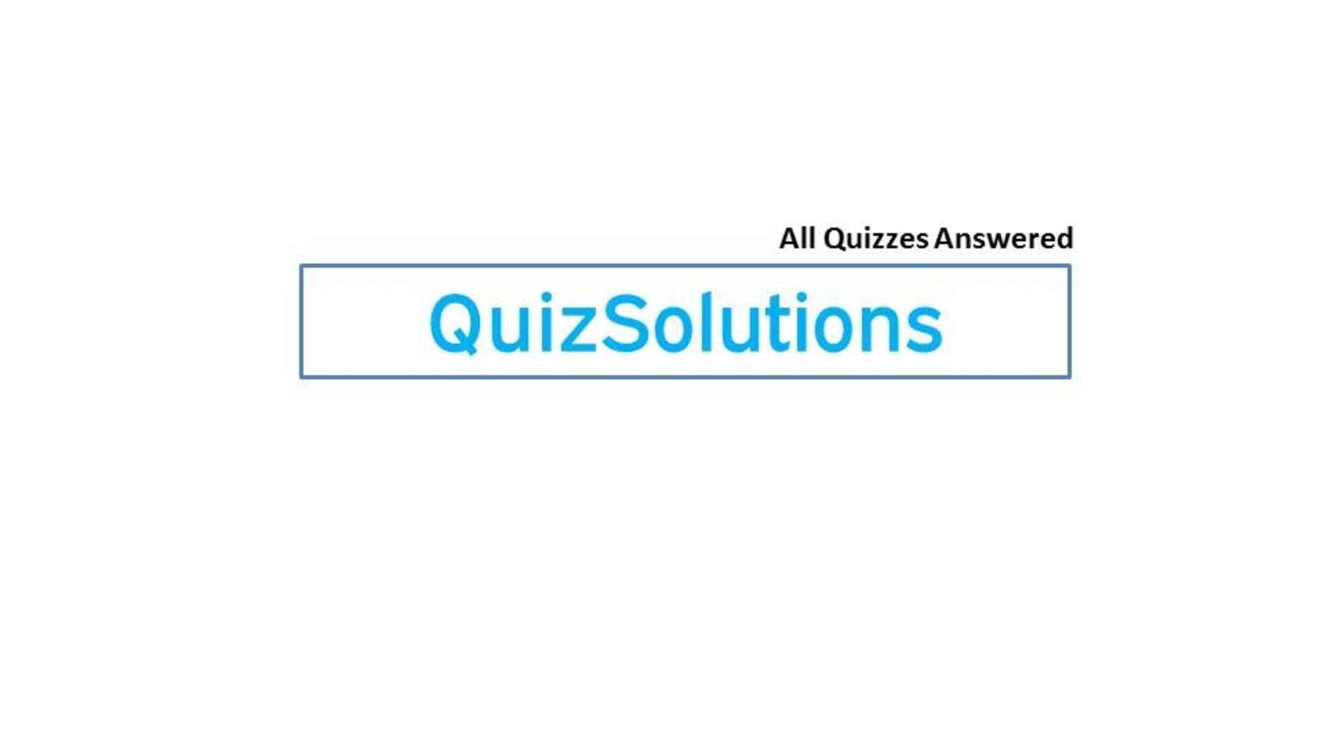 QuizSolutions