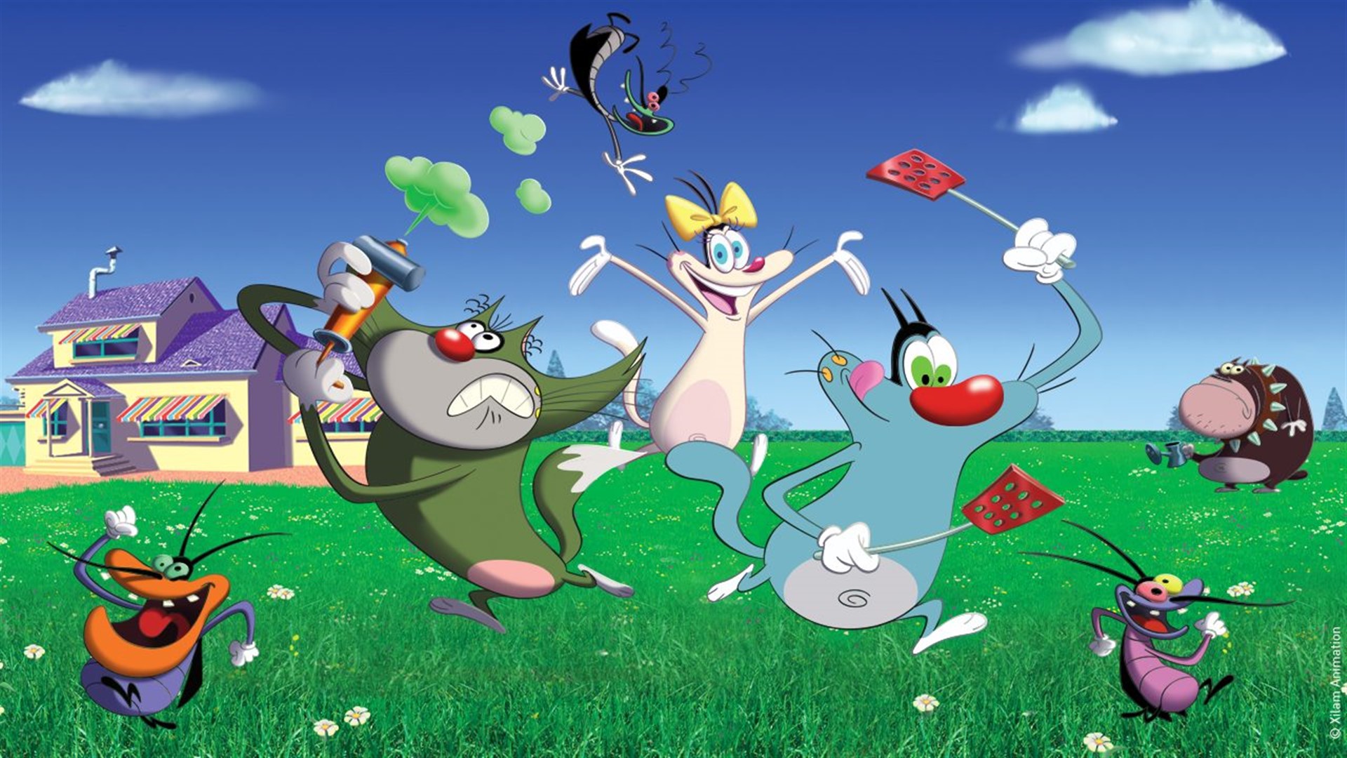 Oggy and the Cockroaches عربي