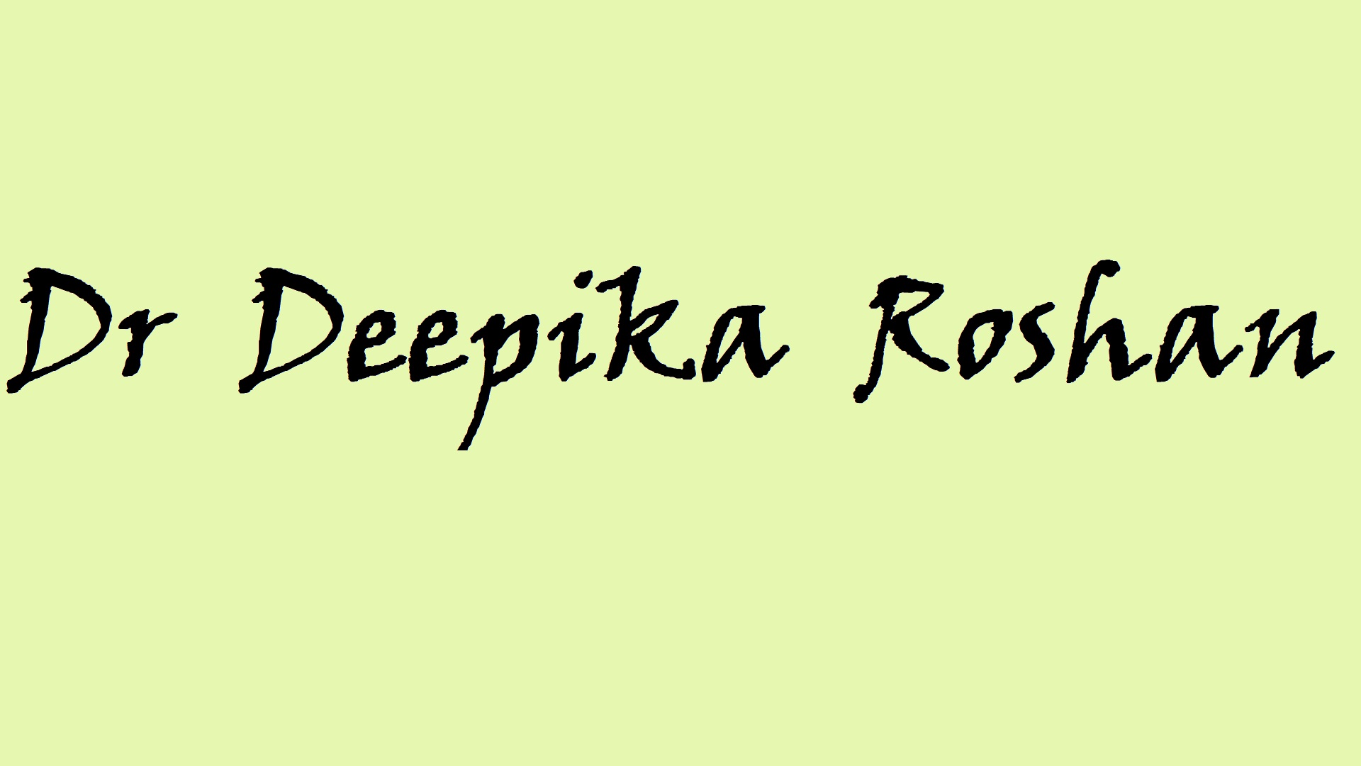 Dr Deepika Roshan