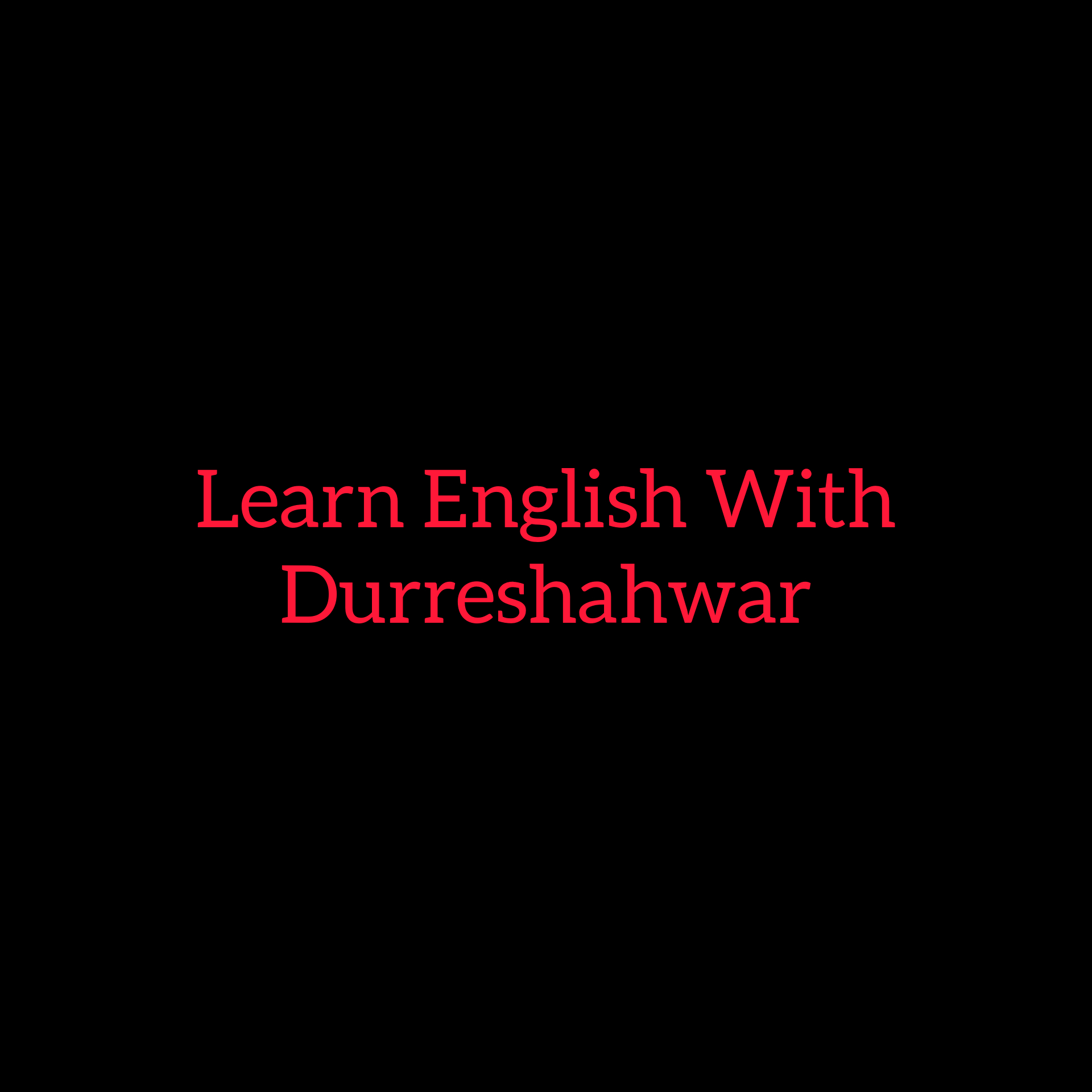 Learn With Durreshahwar