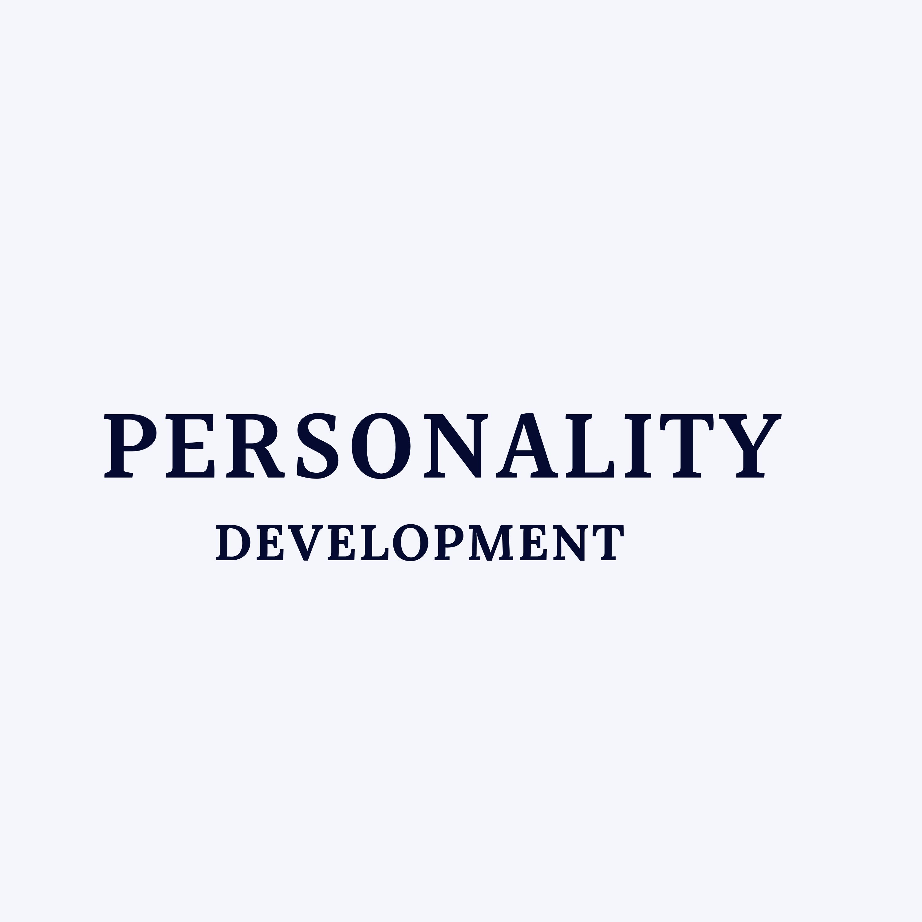 Personality Development