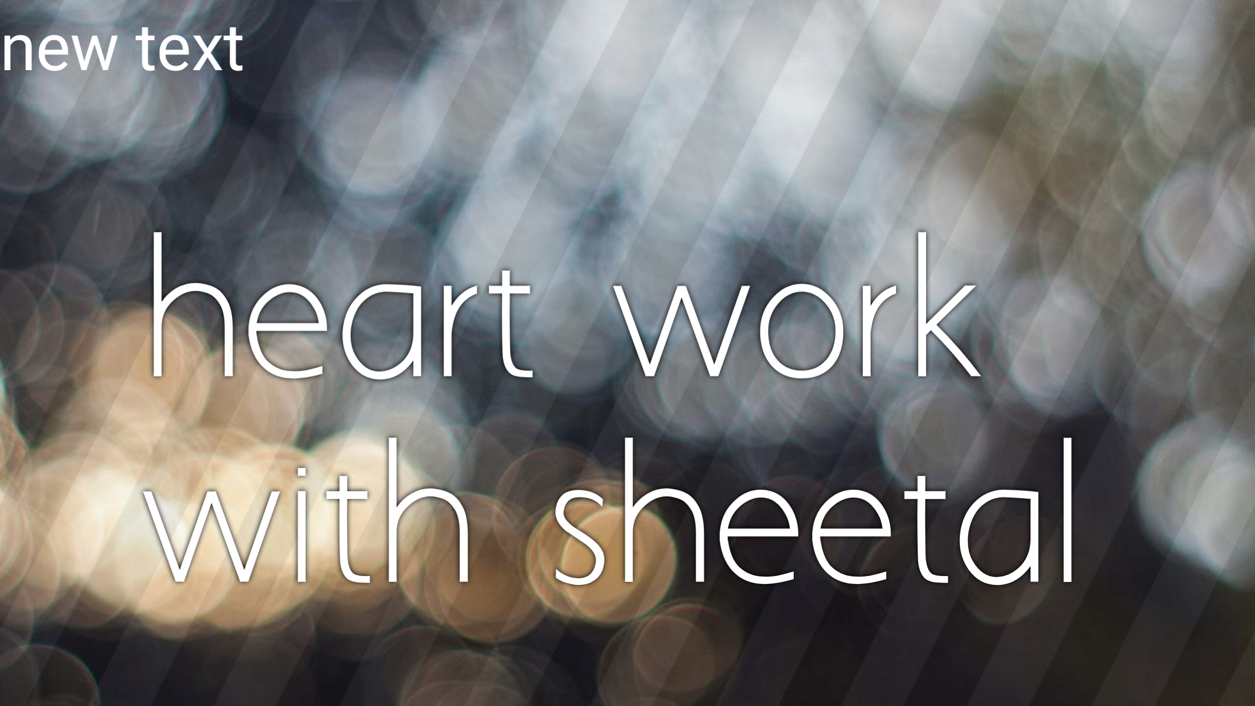 heart work with sheetal