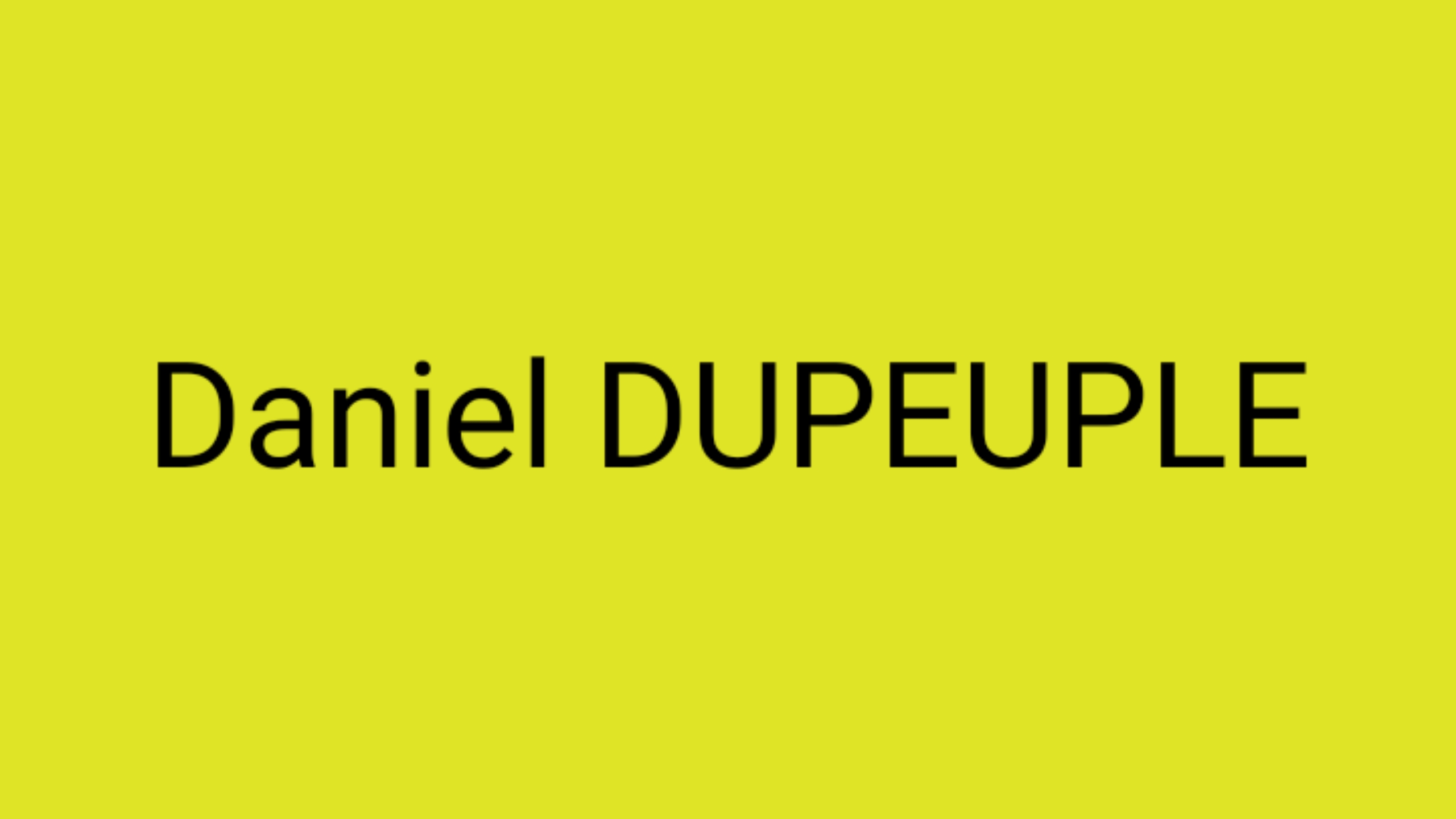 DANIEL DUPEUPLE