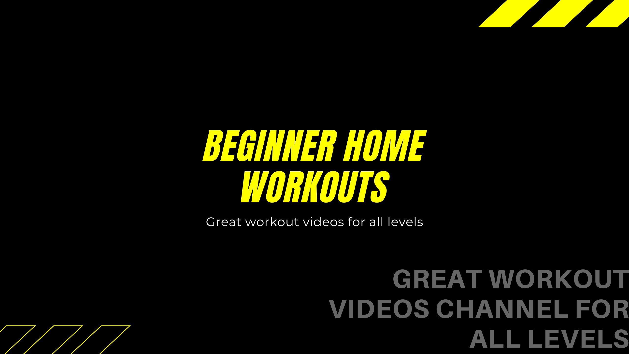 Beginner Home Workouts