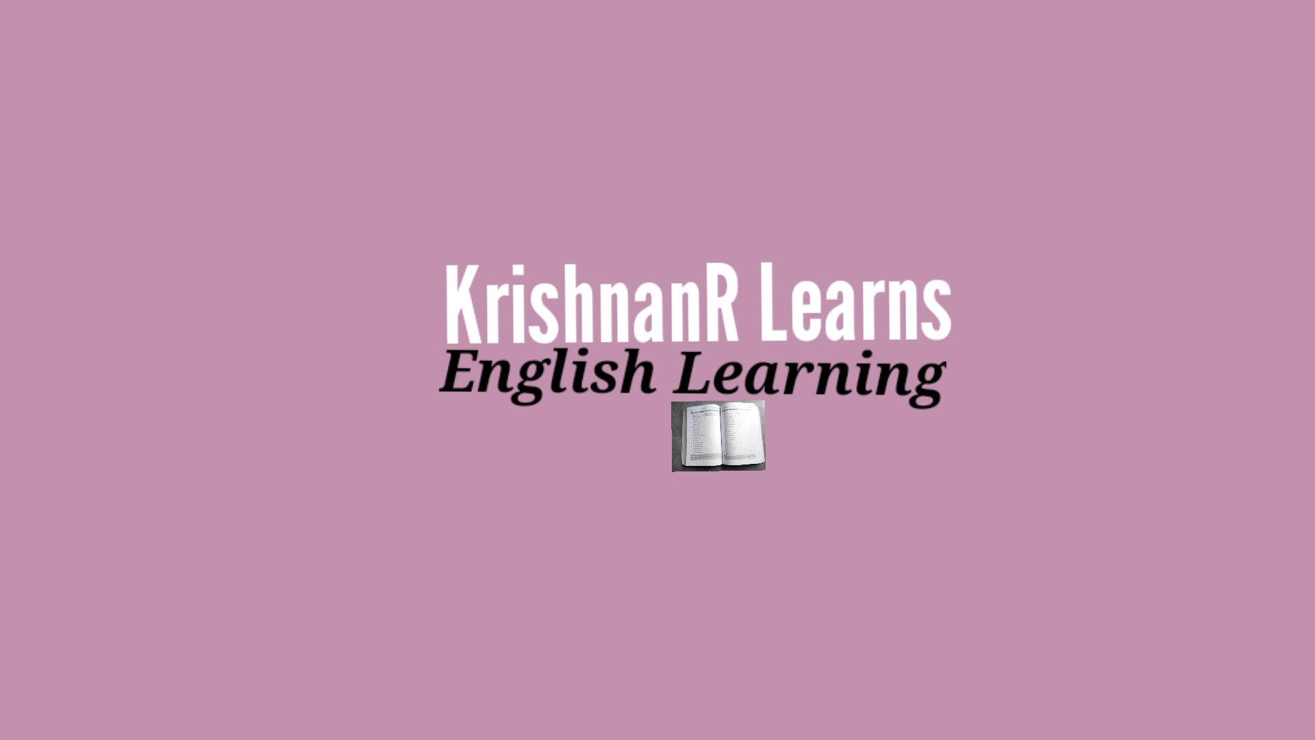 KrishnanR Learns