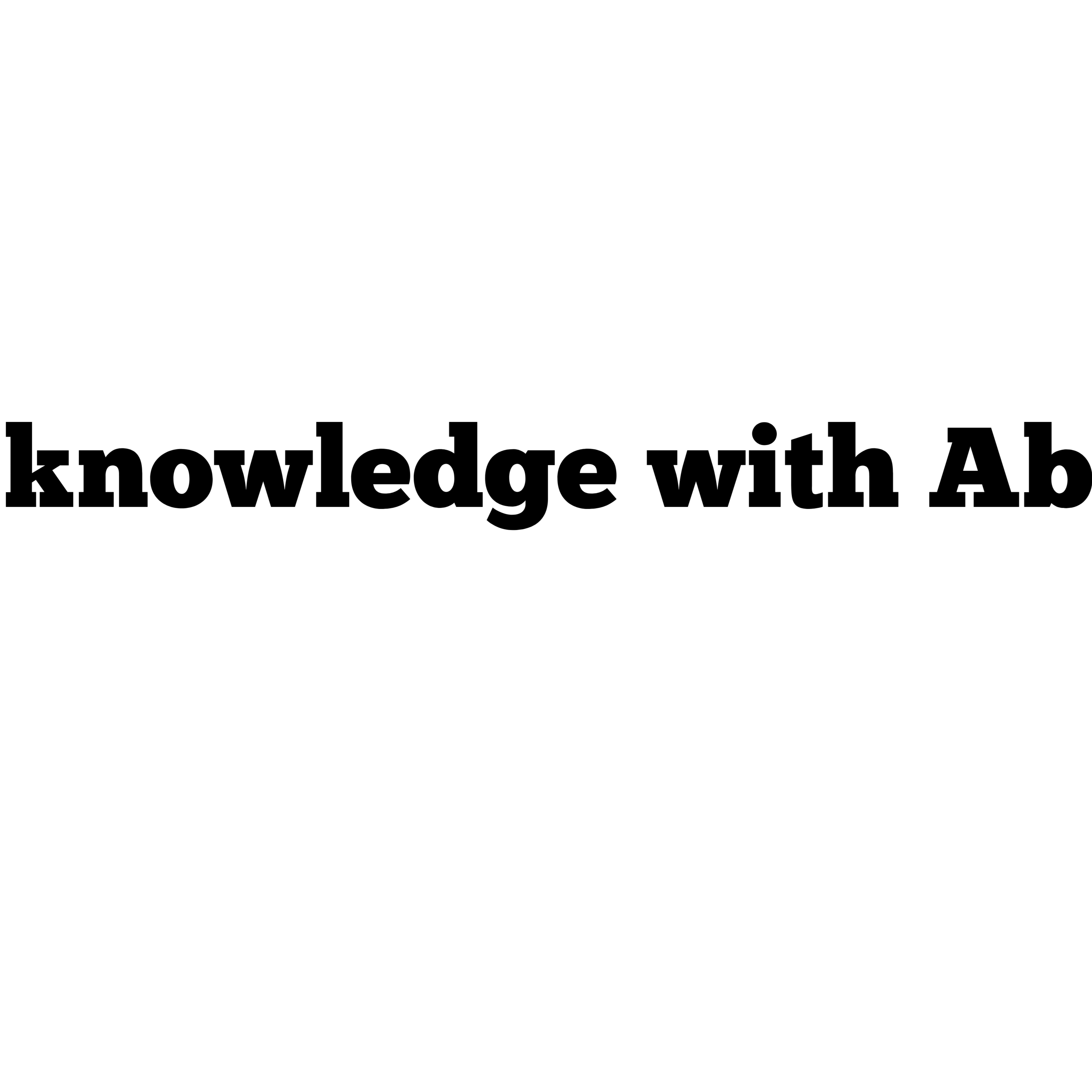 Knowledge With Ab