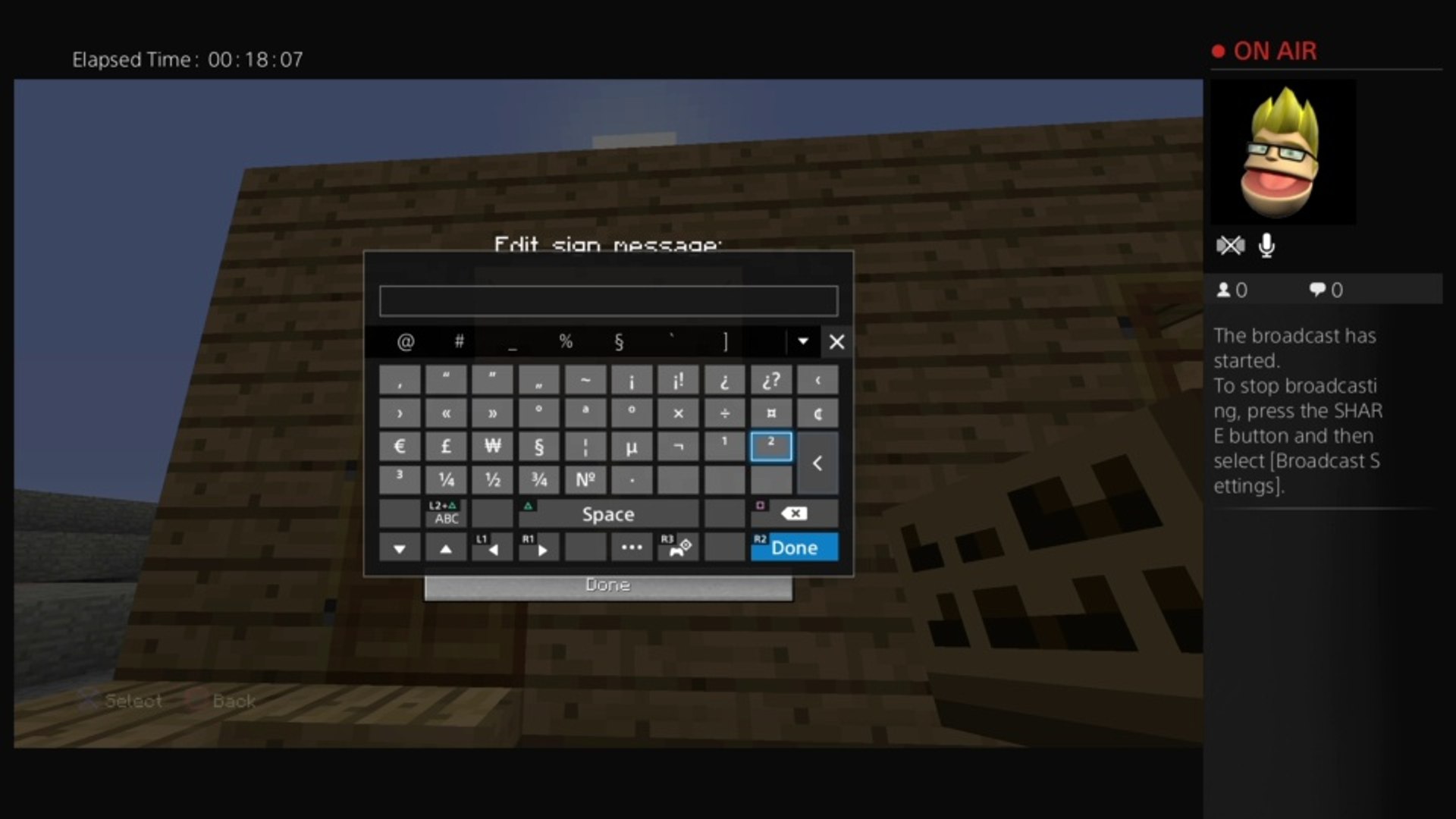 100% Minecraft survival livestreem