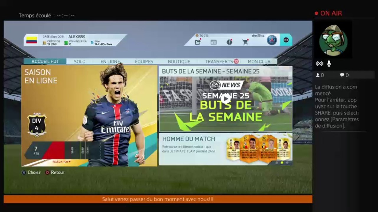 Diffusion PS4 en direct de allex59lsd