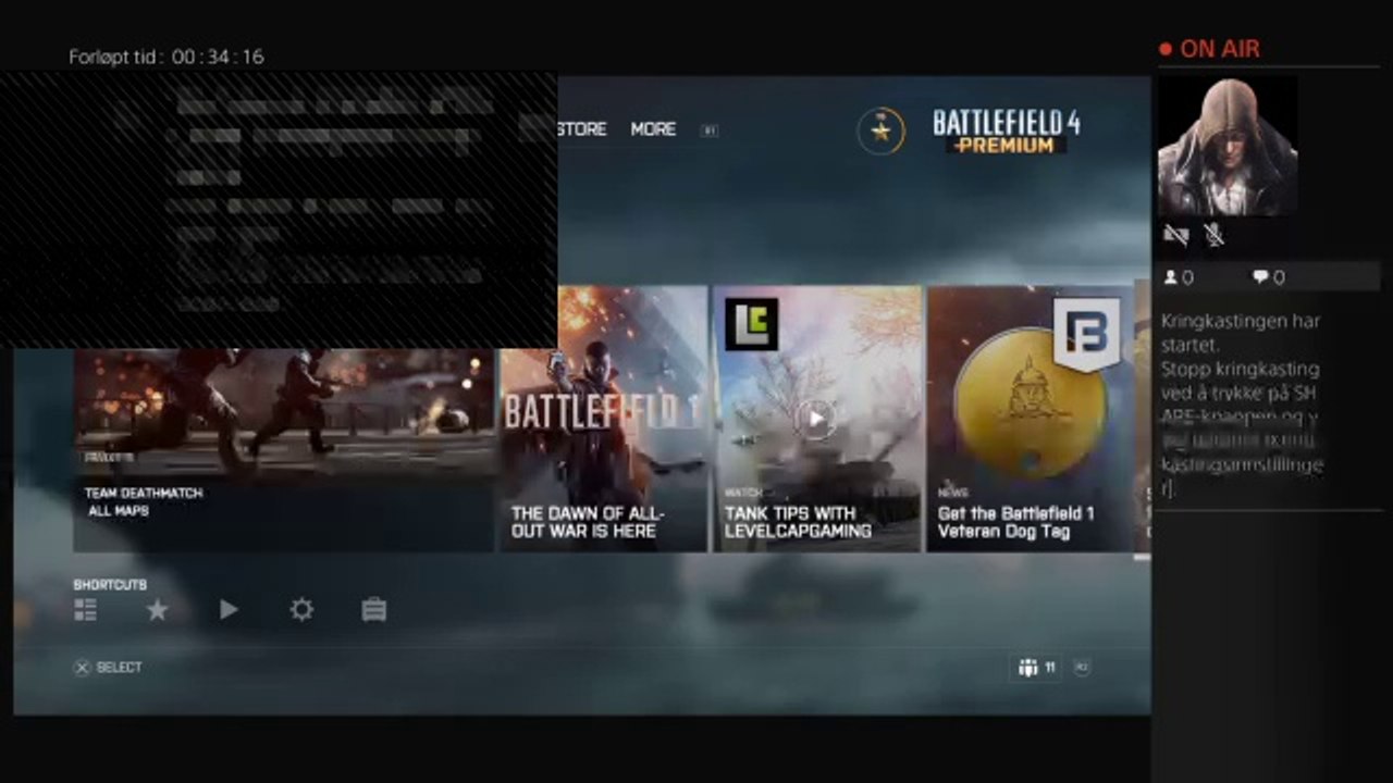 GHOSTRUSH90s direkte PS4-kringkasting