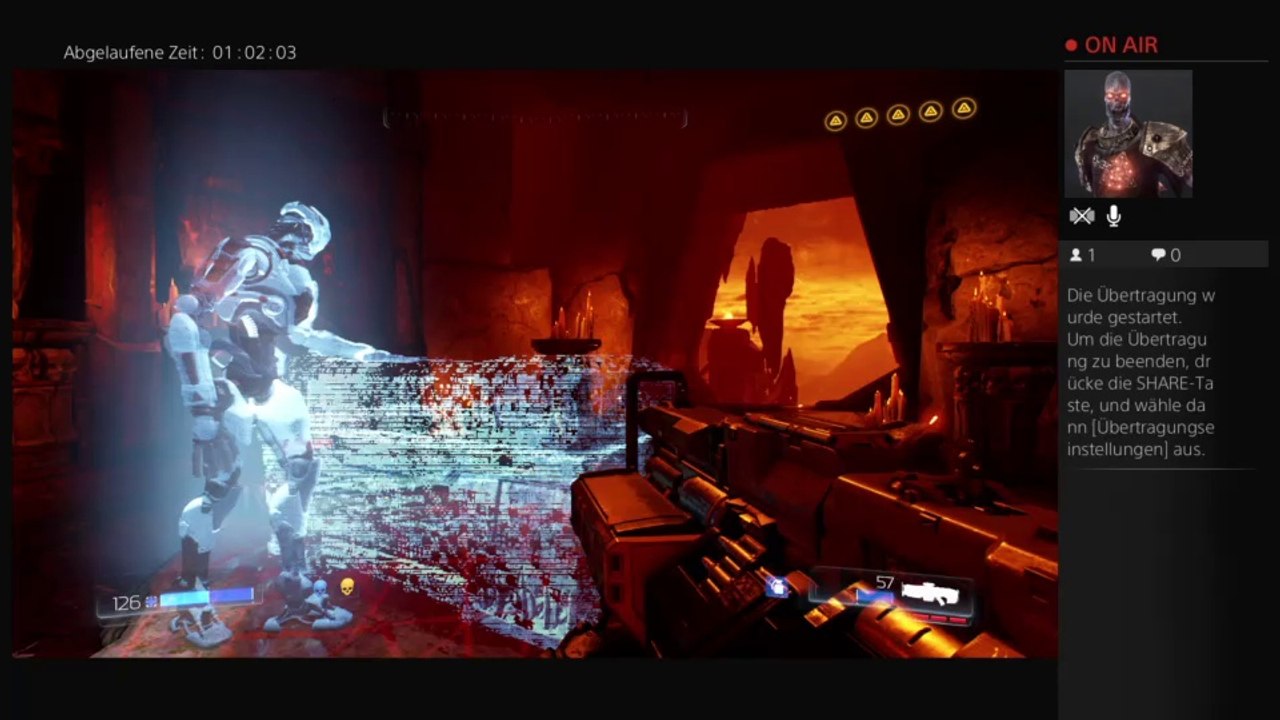 PS4-Live-Übertragung Doom jetzt geht es weiter