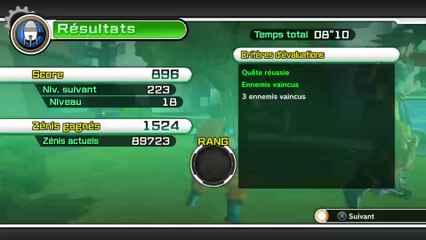 Dragon ball z xenoverse les quetes parallèle