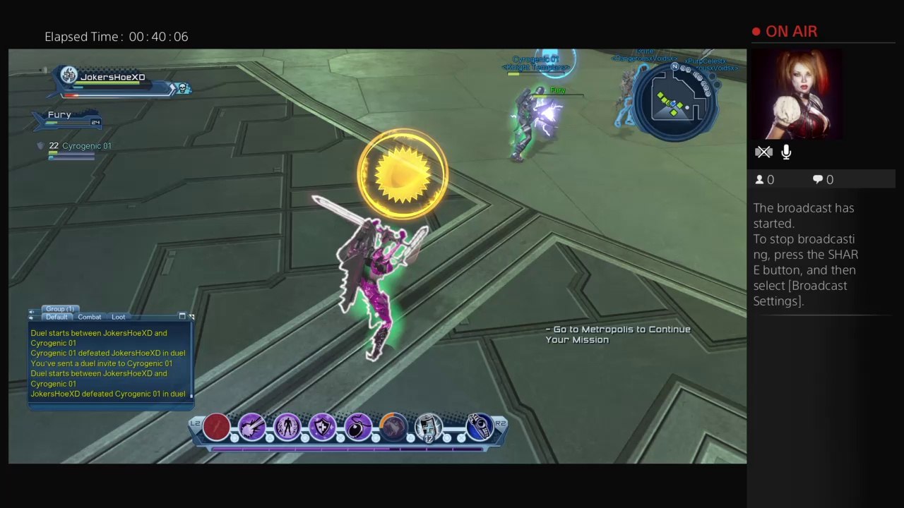 Me and sky just fucking around in DCUO!