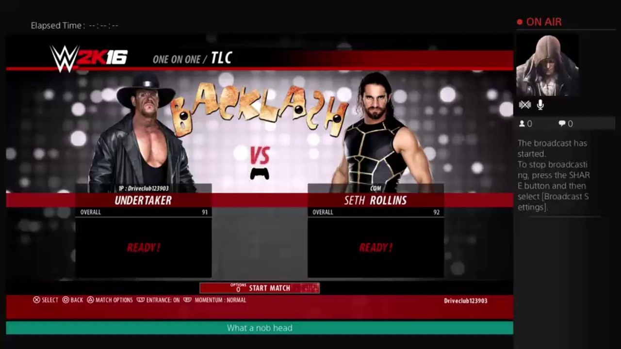 1v1 TLC match