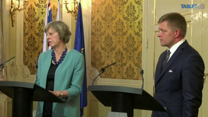 Britska premierka na navsteve Slovenska