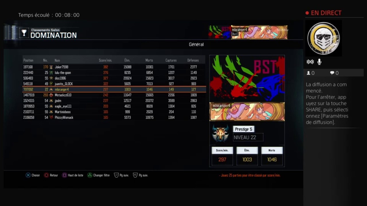 Diffusion PS4 en direct de mloranger4