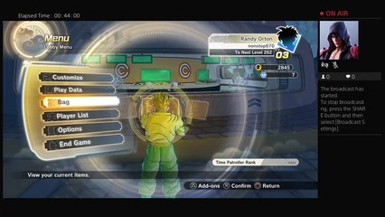 Dragon ball xenoverse 2  Live PS4 Broadcast