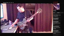 Live lead guitar with backing tracks, rock