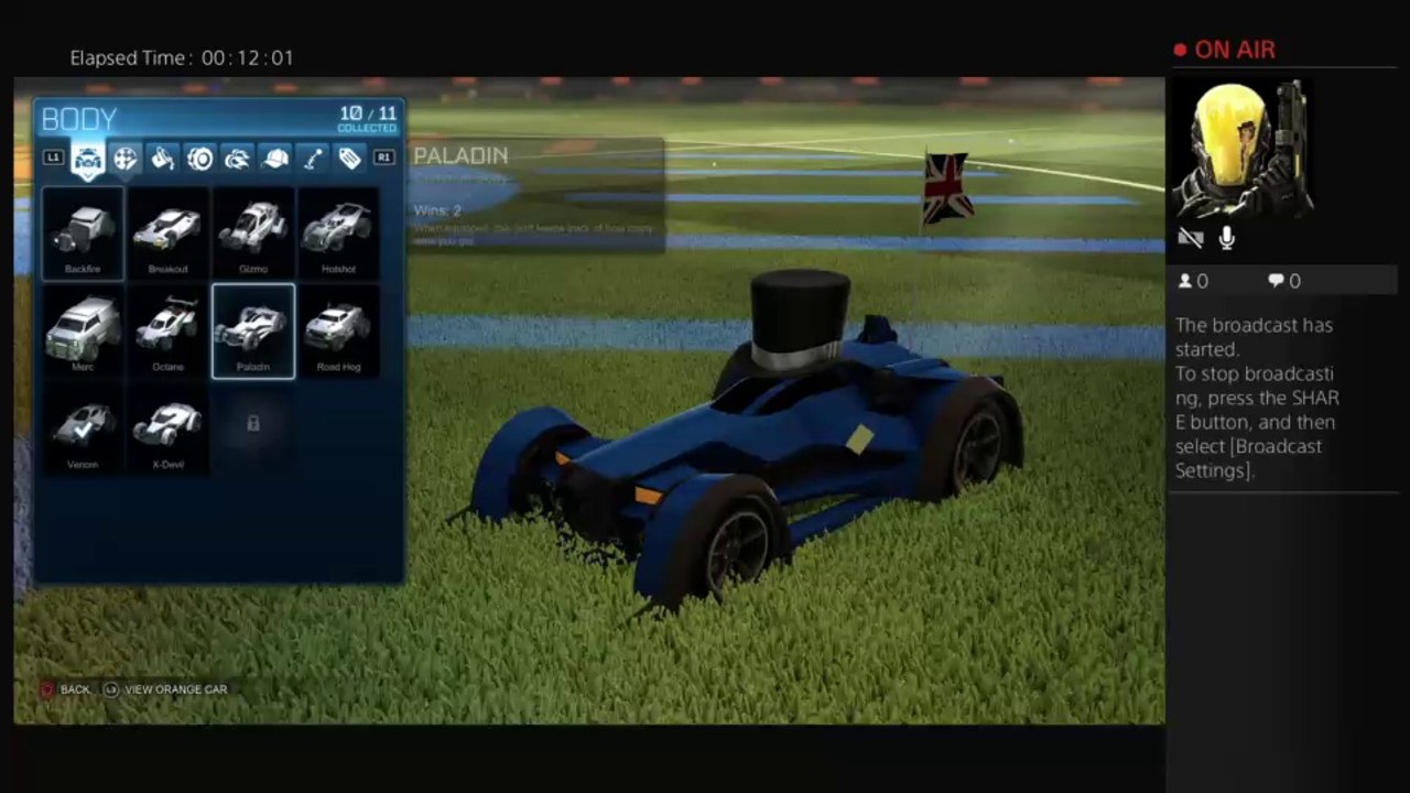 CDogg84U's Live PS4 Broadcastof ROCKET LEAGUE