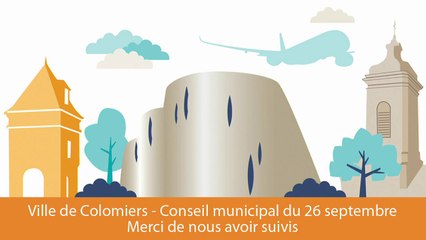 Conseil municipal de la ville de Colomiers 26 Septembre 2016