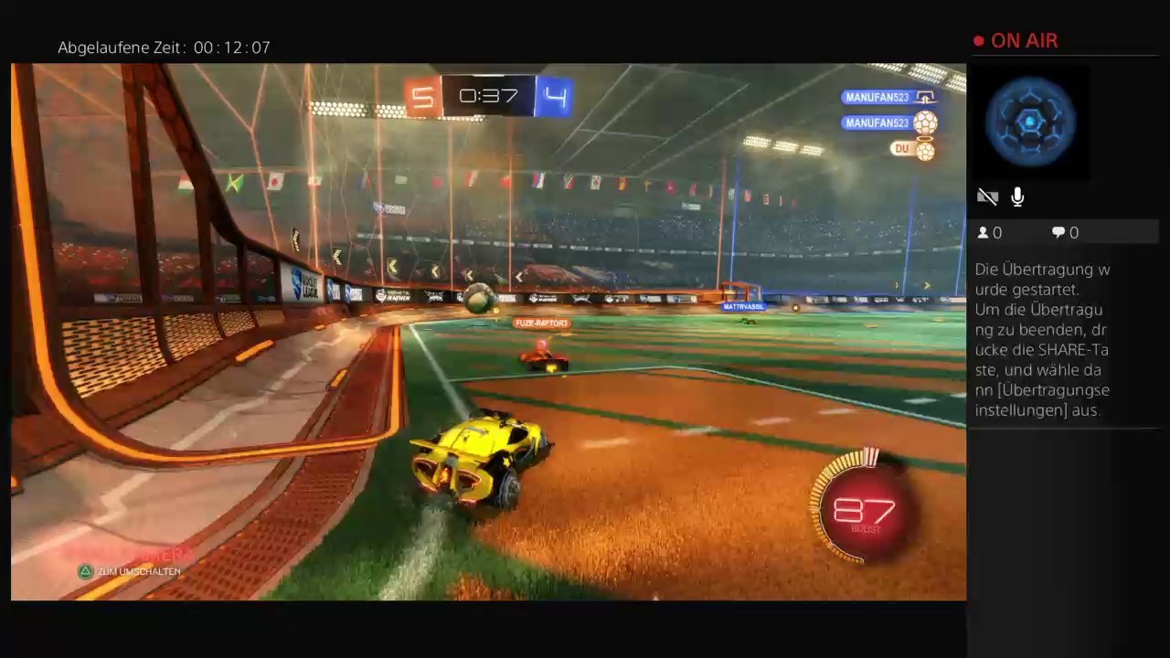 PS4-Live-Übertragung von SHZER9