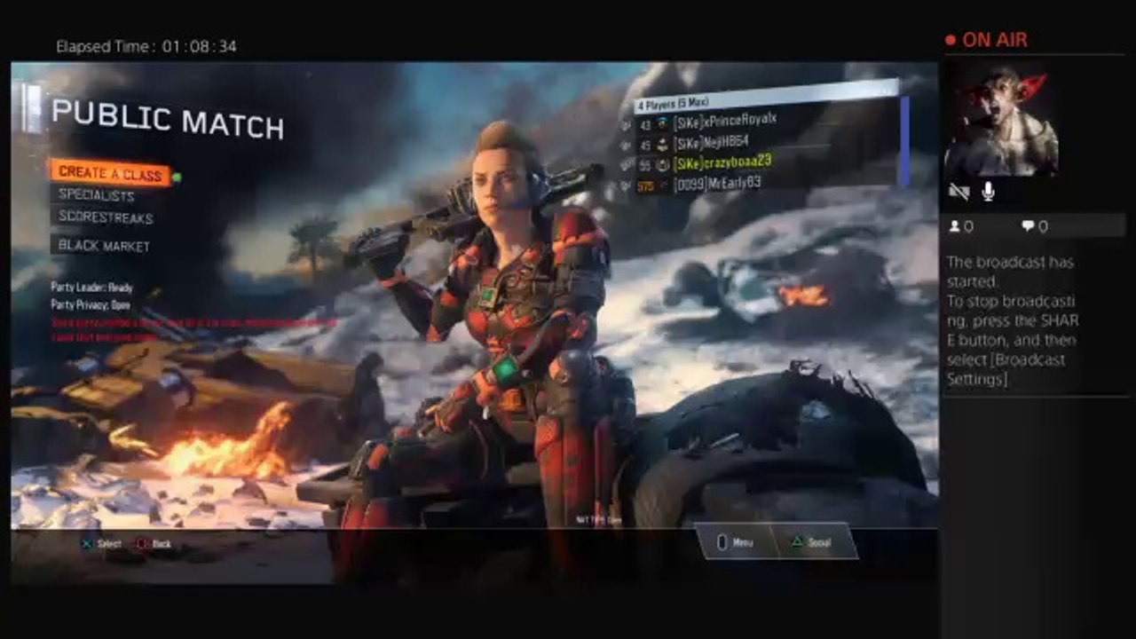 crazyboaa23's Live PS4 Broadcast