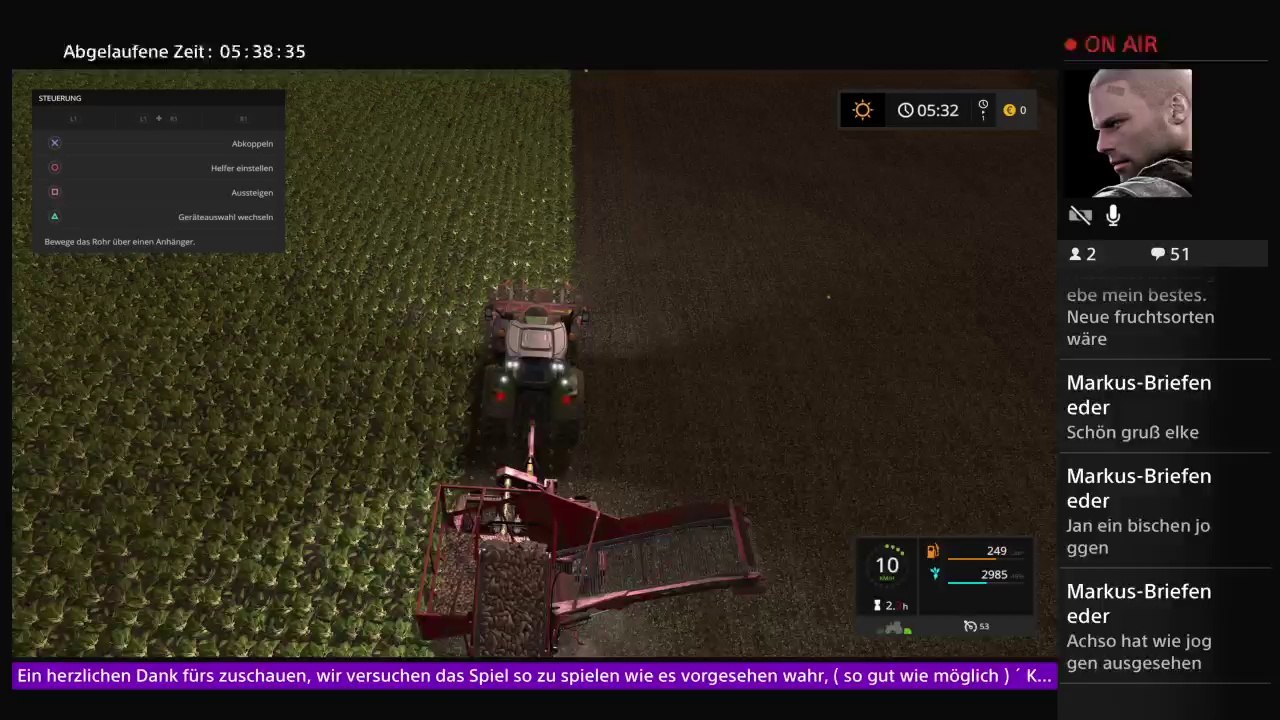 Landwirtschaft Simultion 17 gespielt von J.P.H.D Junge Planzen Haben Durst