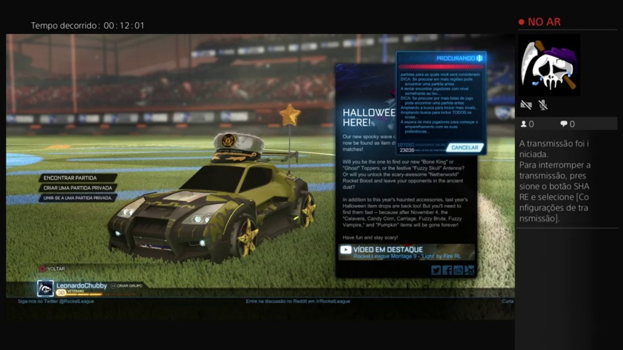 Artilheiro -Rocket league
