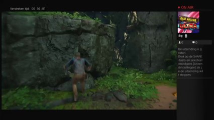 Live PS4-uitzending van uncharted 4