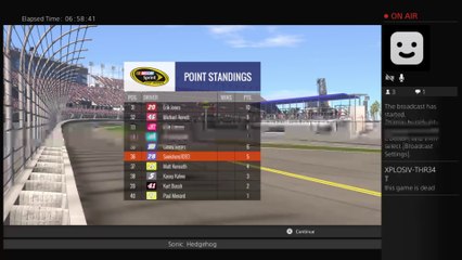 Sonic hedgehog's Live PS4 Broadcast