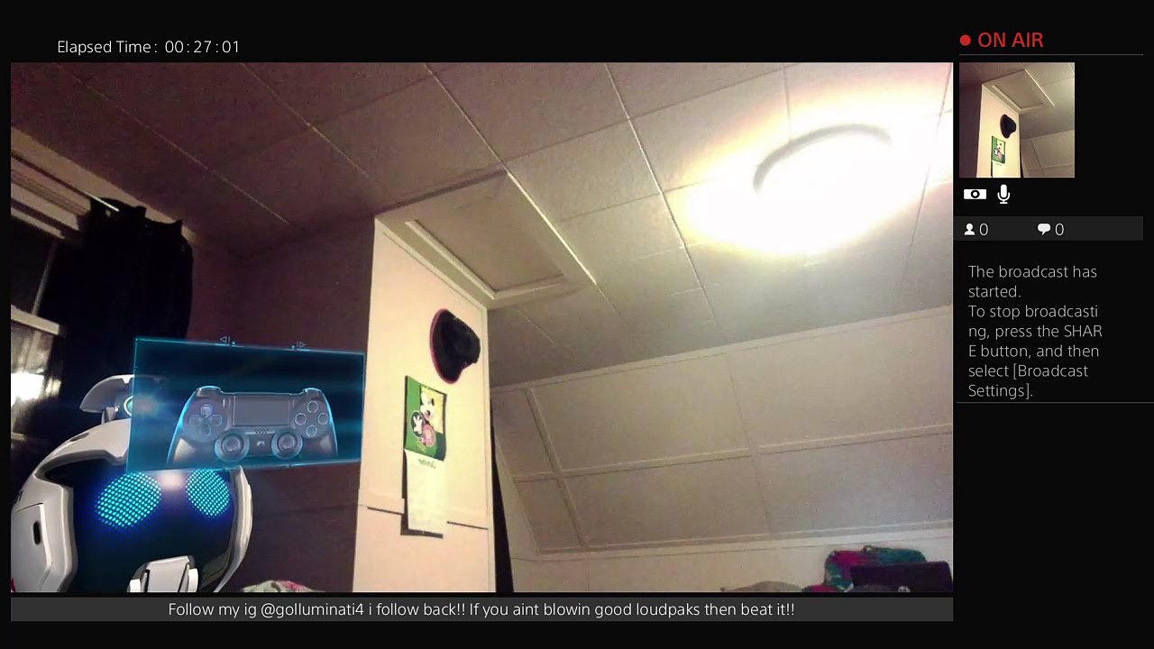 GOLLUMINATI4's Live PS4 Broadcast