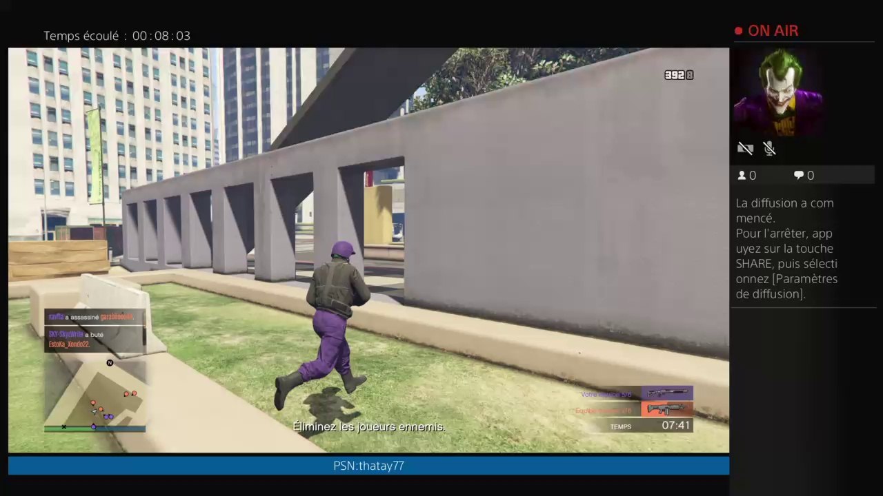 Diffusion PS4 en direct de thatay77