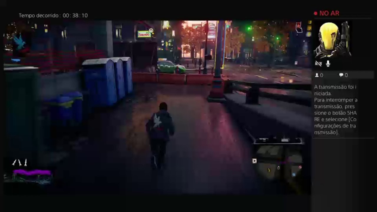 Transmissão ao vivo do PS4