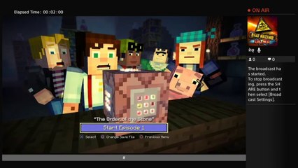 superfastone's Live PS4 Broadcast LOL MINECRAFT Story Mode Ep 1