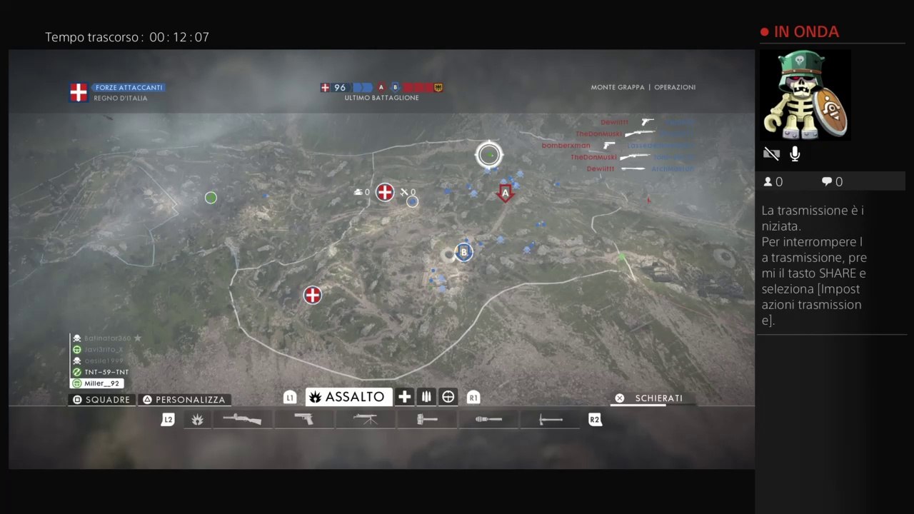 Live su BATTLEFIELD 1