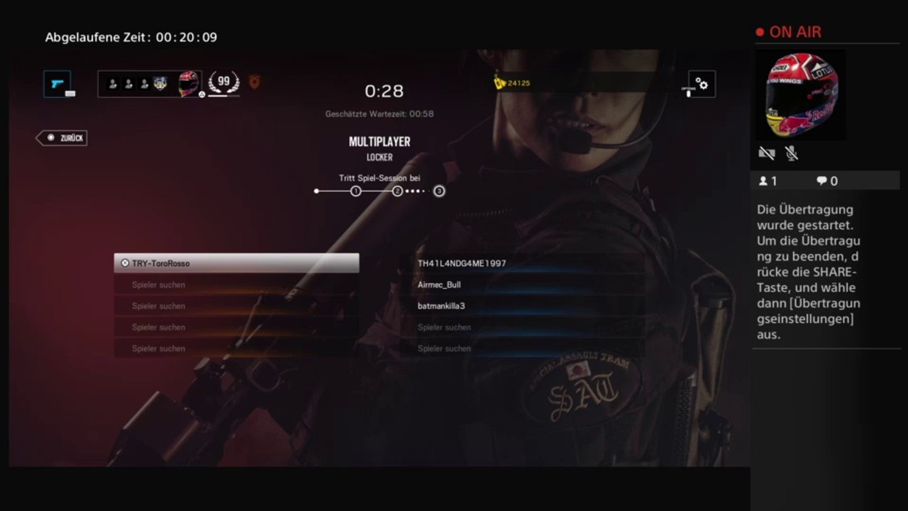 PS4-Live-Übertragung von TRY-ToroRosso